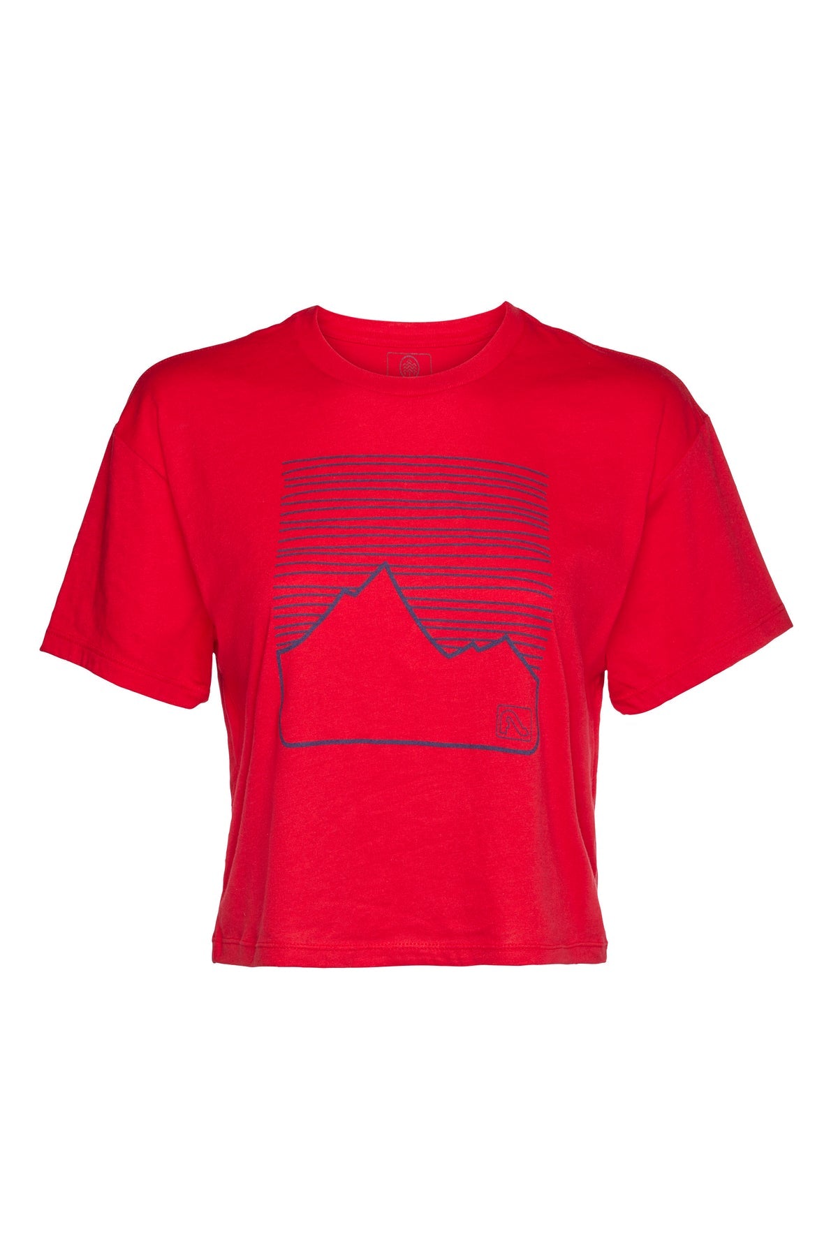 Women's Mountain Crop T - Ruby - S