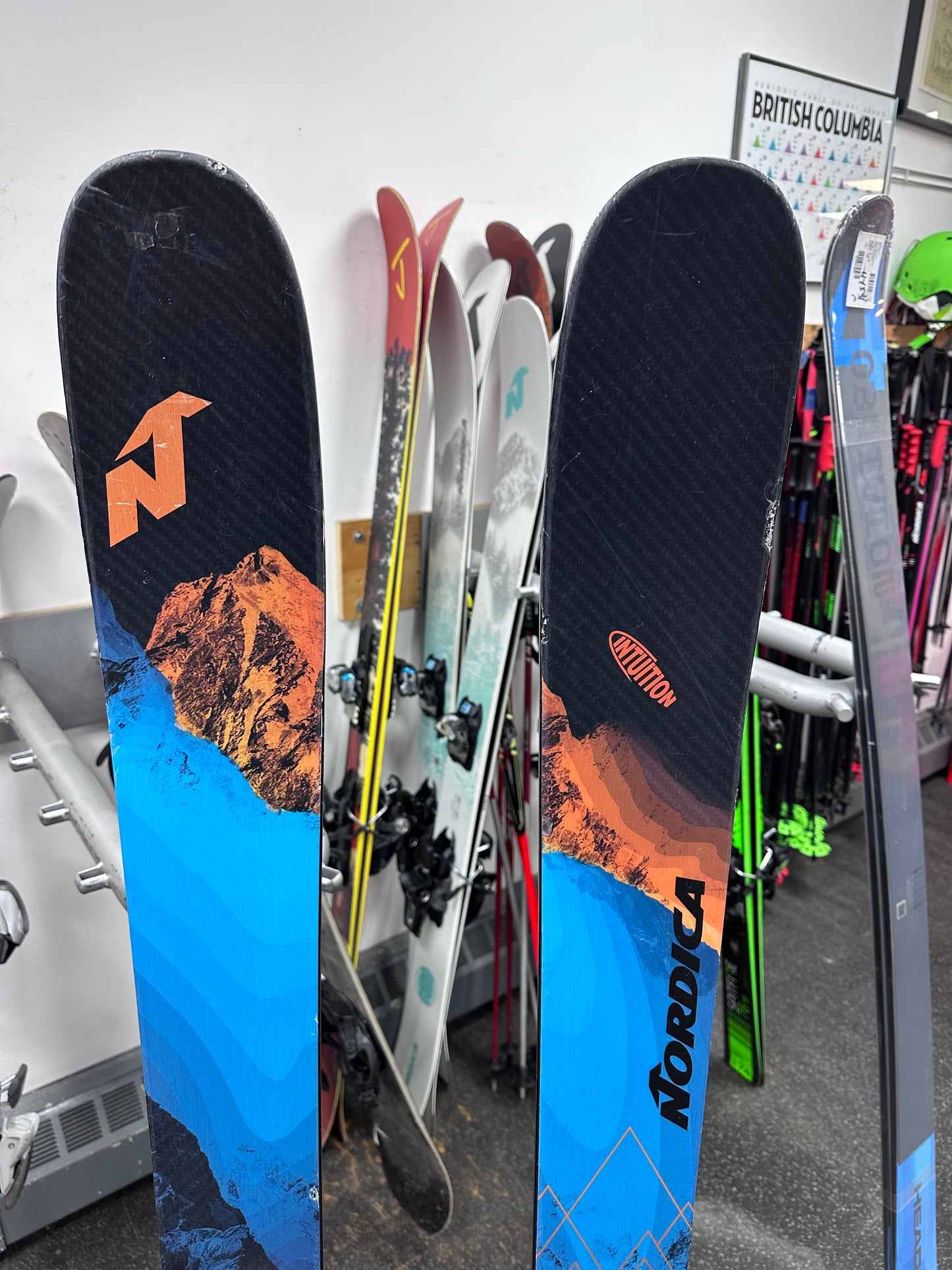 Nordica Enforcer 104 free Skis - Blue Grey